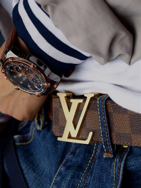 louis vuitton belt outfit men's|louis vuitton gucci belt men.